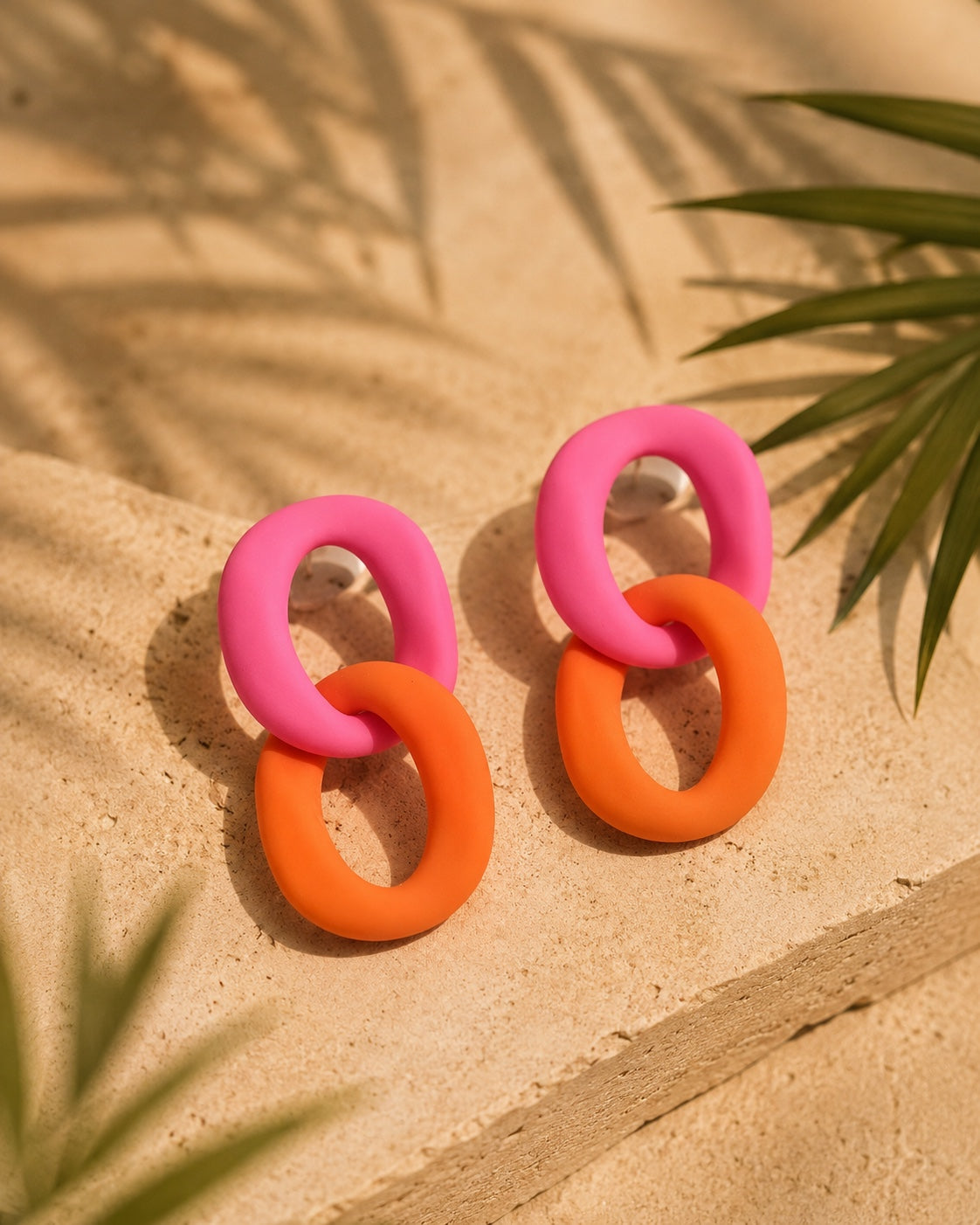 GOLDEN HOUR LINK EARRINGS