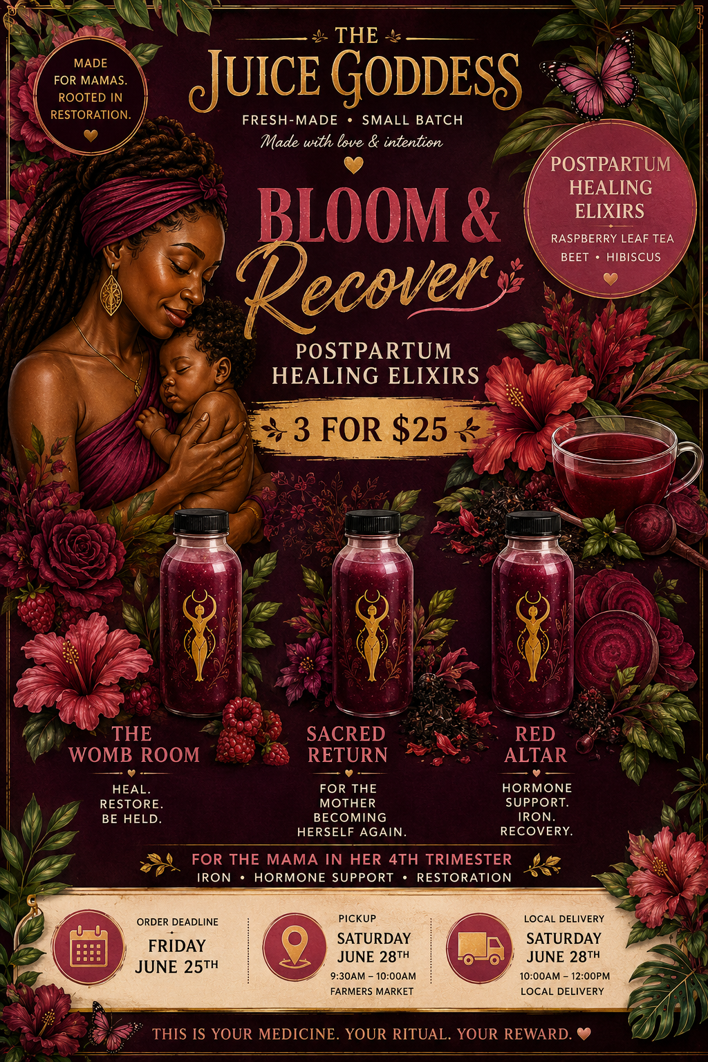 Bloom & Recover Juice Flight