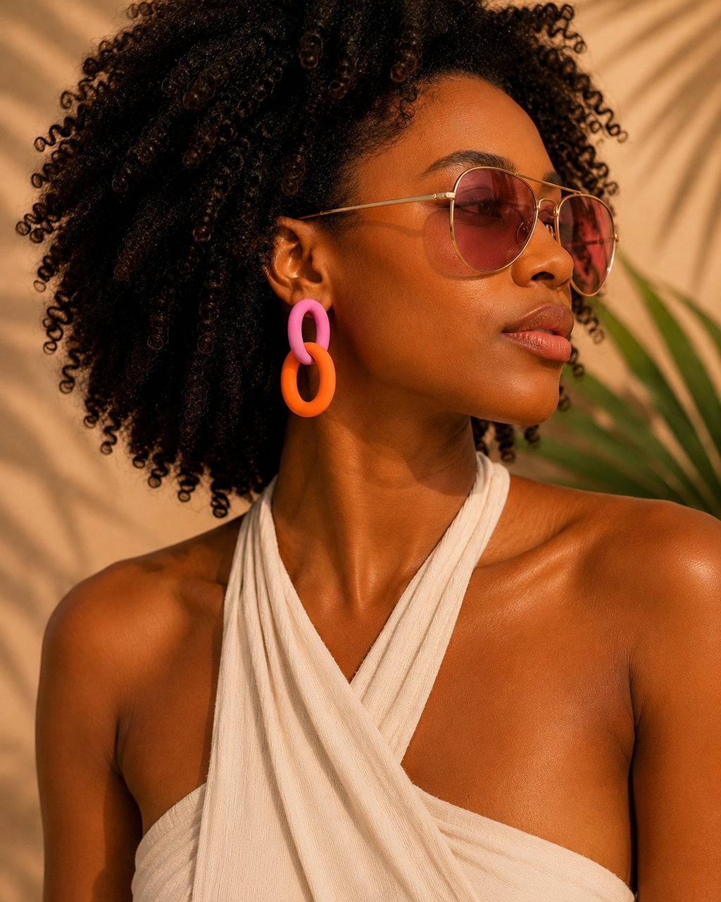 GOLDEN HOUR LINK EARRINGS