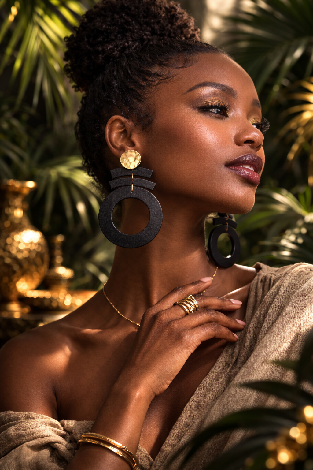 Aria Wood Earrings