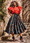 Adinkra Midi Skirt