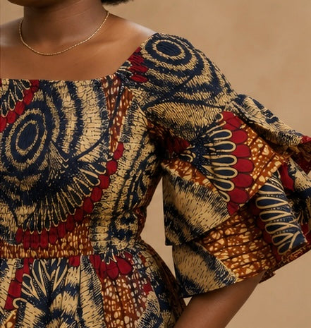 ZIMI DOUBLE LAYER PEPLUM