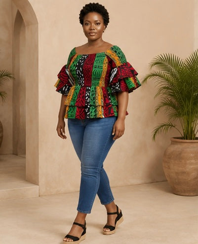 FESTIVAL DOUBLE LAYER PEPLUM