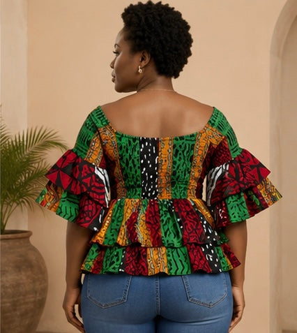 FESTIVAL DOUBLE LAYER PEPLUM