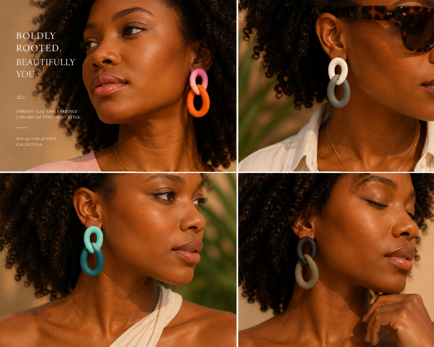 GOLDEN HOUR LINK EARRINGS