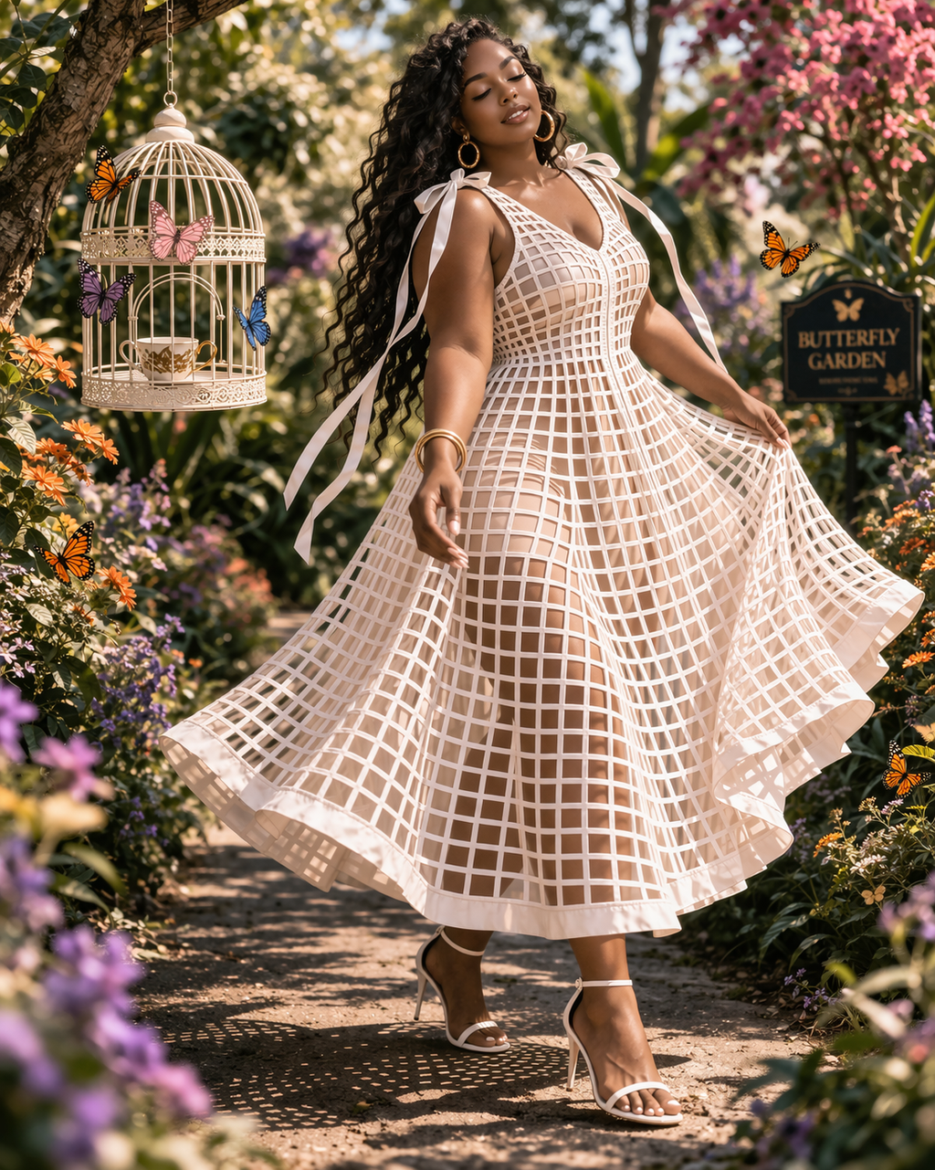 The Sweetgrass Swing Dress (Black)