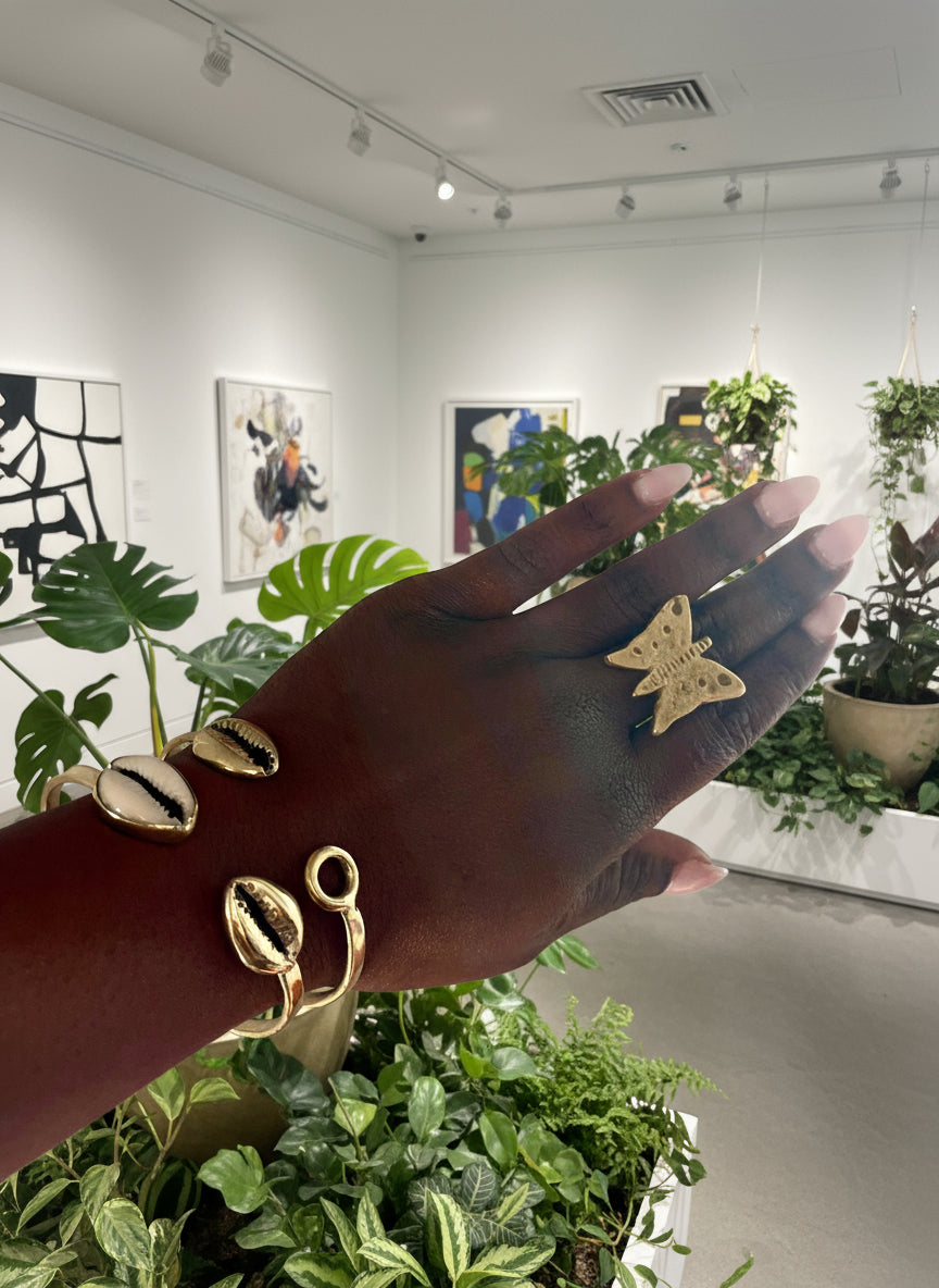 Auset Cowrie Bangle