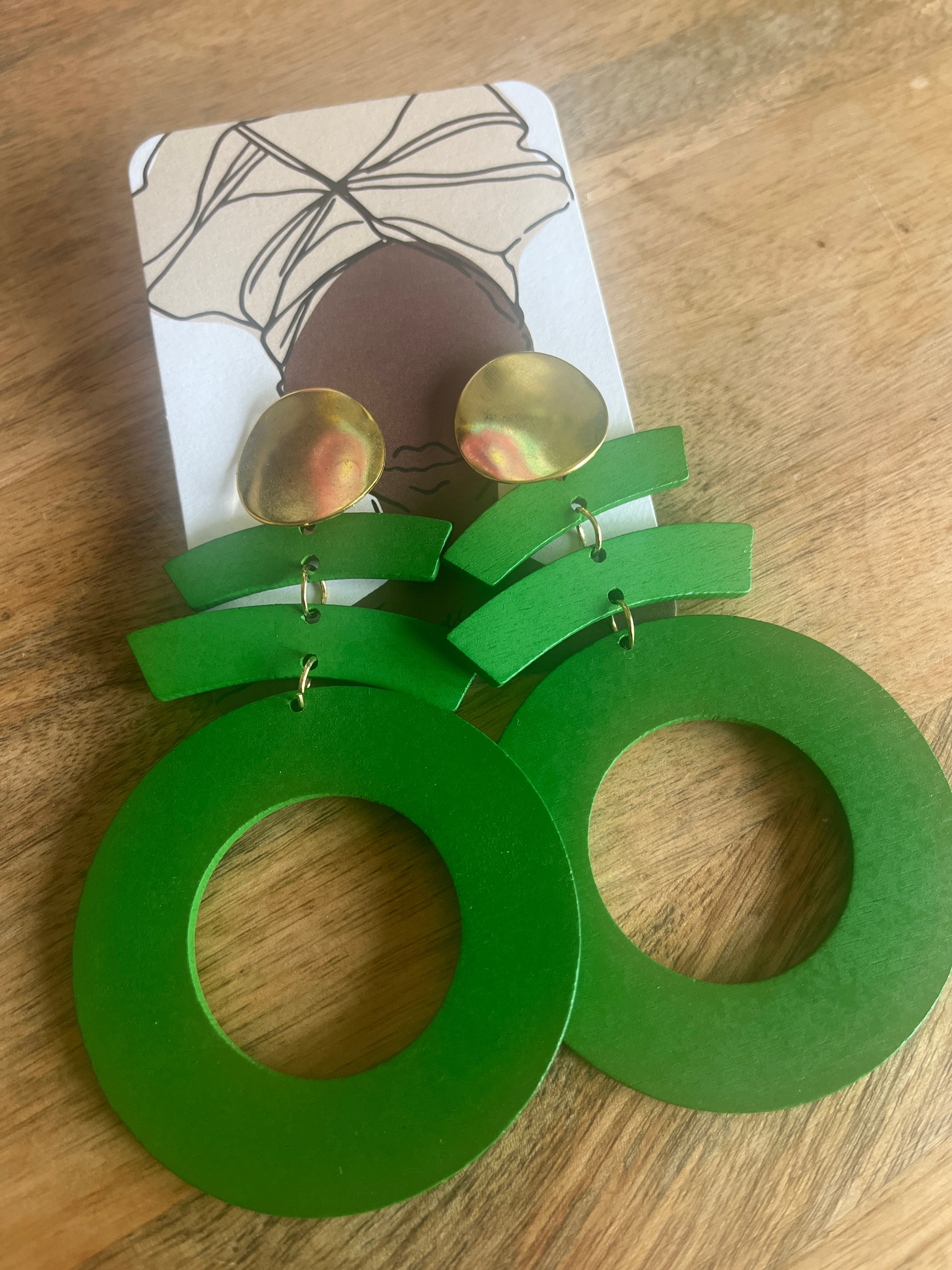 Aria Wood Earrings