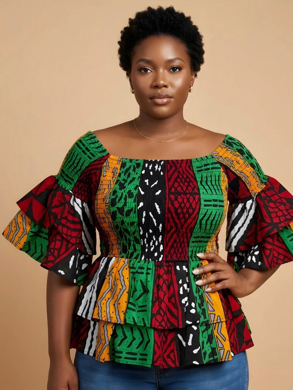 FESTIVAL DOUBLE LAYER PEPLUM