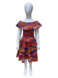 SEA ISLAND SUNSET GIRLS RUFFLE DRESS