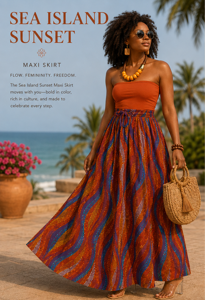 SEA ISLAND SUNSET MAXI SKIRT
