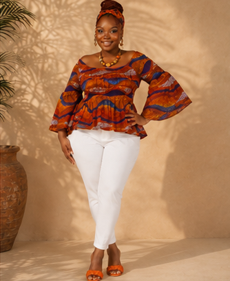 SEA ISLAND SUNSET PEPLUM