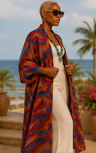 SEA ISLAND SUNSET KIMONO