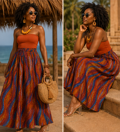 SEA ISLAND SUNSET MAXI SKIRT