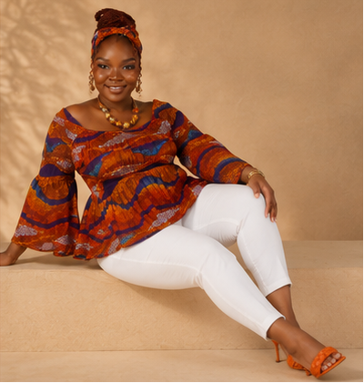 SEA ISLAND SUNSET PEPLUM