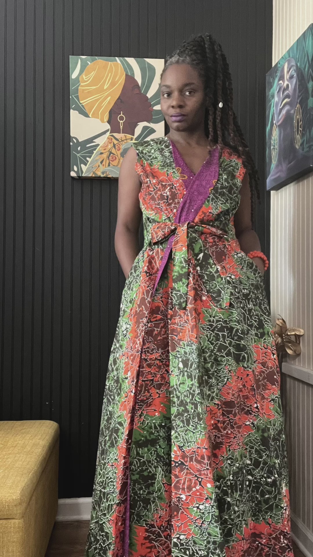 Nori Reversible Wrap Dress